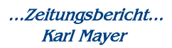Zeitungsbericht Karl Mayer