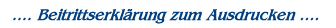 Beitrittserkl&auml;rung